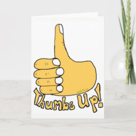 Tarjeta Personalizado de felicitaciones de Thumbs 