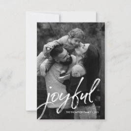 Tarjeta Personalizado de fotografía familiar jóven con gui