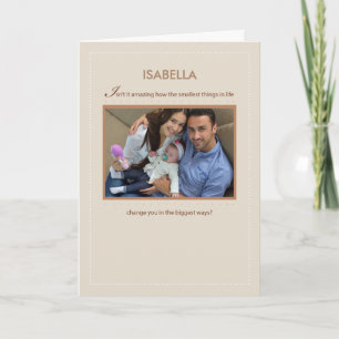 Tarjeta Personalizado de fotos nombre personalizado felici