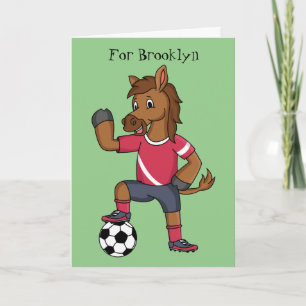 Tarjeta Personalizado de fútbol divertido y divertido