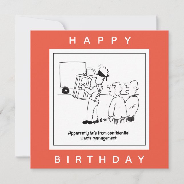 Tarjeta Personalizado de Gestión de Desechos Confidenciale (Anverso)