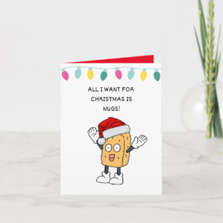 Tarjeta personalizado de humor lindo navidades de juego de