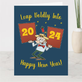 Tarjeta Personalizado de la celebración del Año Nuevo 2024