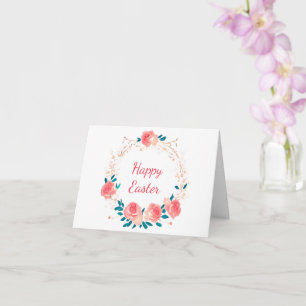 Tarjeta Personalizado de la corona rosa rosa color de agua