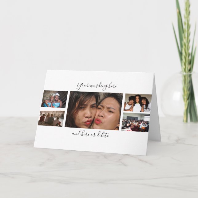 Tarjeta PERSONALIZADO de la familia de amigos de la gradua (Anverso)