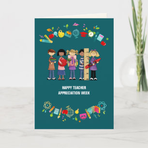 Tarjeta Personalizado de la Semana de Apreciación del Maes