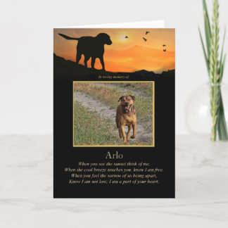 Tarjeta Personalizado de la simpatía del perro Foto Poema 