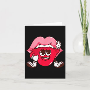 Tarjeta Personalizado de los labios sonrientes El día de S