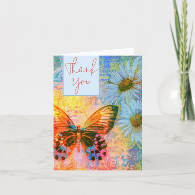 Tarjeta personalizado de mariposa y marea (Anverso)