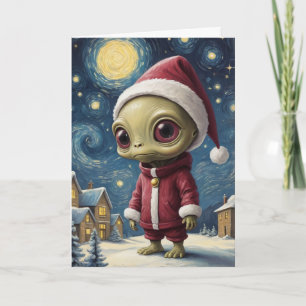 Tarjeta Personalizado de Navidades nocturnos estelares de