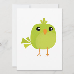 Tarjeta Personalizado de pájaro verde