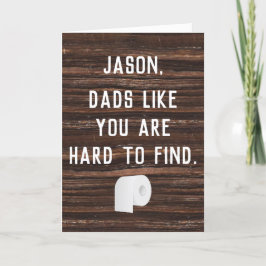 Tarjeta Personalizado de papel higiénico Día del padre gra