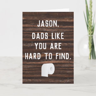 Tarjeta Personalizado de papel higiénico Día del padre gra