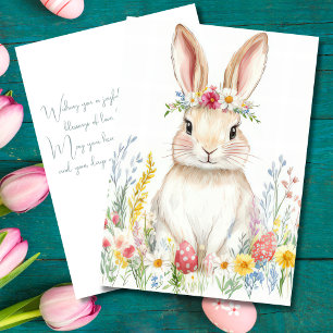 Tarjeta personalizado de Pascua con huevos de Pasc