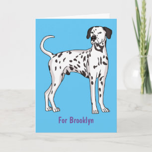 Tarjeta Personalizado de perro dalmatiano