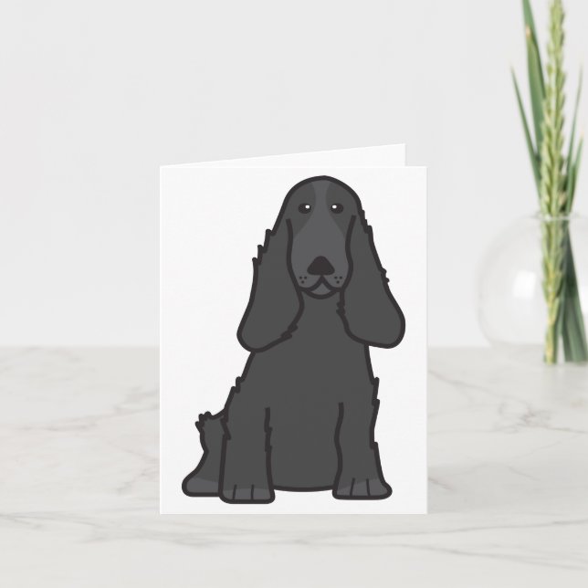Tarjeta Personalizado de Perro Español Cocker Inglés (Anverso)