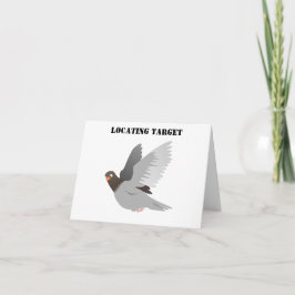 Tarjeta Personalizado de pichón gracioso, humor para pájar