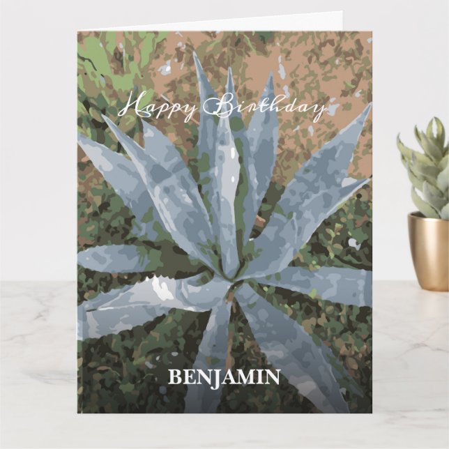 Tarjeta Personalizado de Plantas Acuáticas de Gran Feliz C (Planta pequeña)