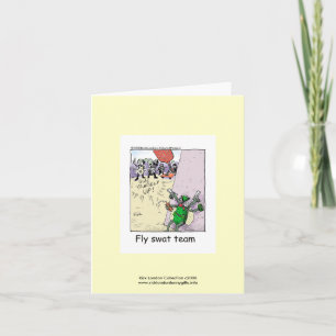 Tarjeta Personalizado De Policía Volando Al Equipo De Swat