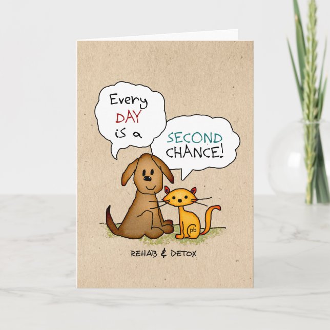 Tarjeta Personalizado de Rehab & Detox: Libres de Medicame (Anverso)