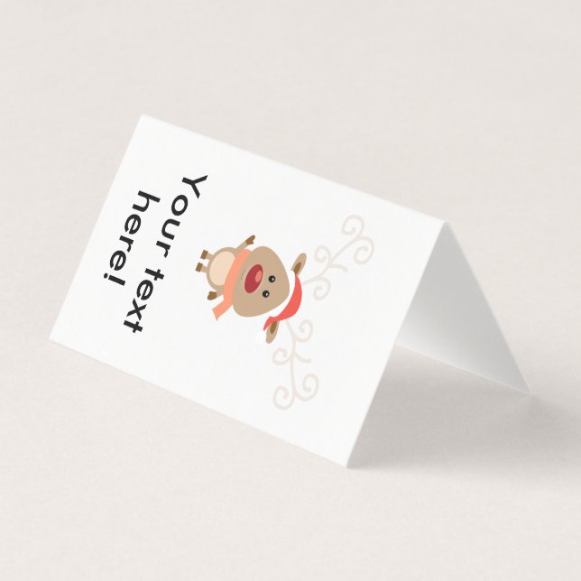 Tarjeta Personalizado de renos malcriados (Anverso)