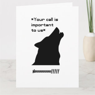 Tarjeta Personalizado de servicio al cliente de Lobo diver