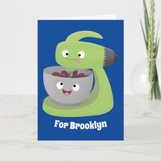 Tarjeta Personalizado de utensilios de cocina para mezclad (Anverso)