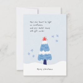 Tarjeta Personalizado de vacaciones de árbol de na