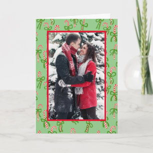Tarjeta Personalizado de vacaciones de Navidades de Candy