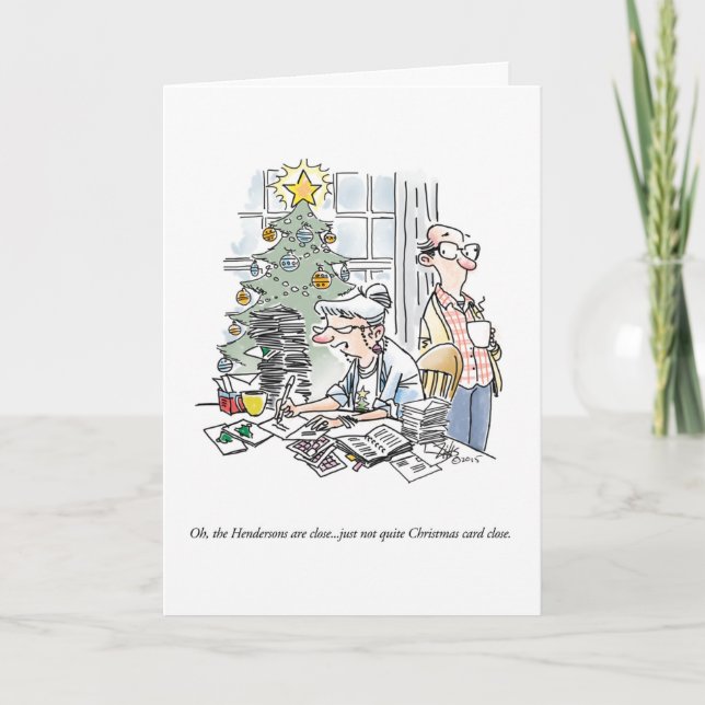Tarjeta personalizado de vacaciones/Navidades humo (Anverso)
