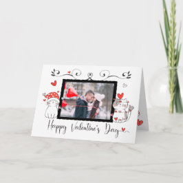 Tarjeta Personalizado de Valentine lindo gato