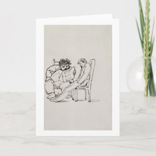 Tarjeta Personalizado de William Morris (1834-96) leyendo 