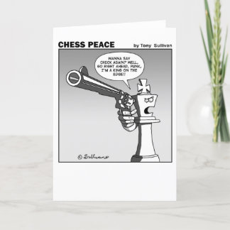 Tarjeta Personalizado del de la Paz del Ajedrez
