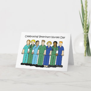 Tarjeta Personalizado del Día de Enfermeras Veterinarias O