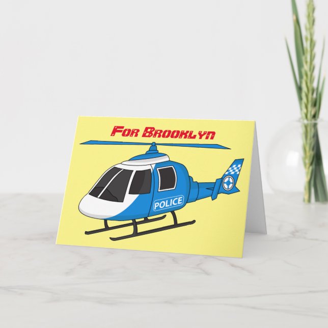 Tarjeta Personalizado del helicóptero del helicóptero del  (Anverso)