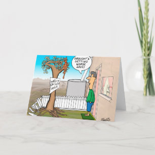 Tarjeta Personalizado del humor en sequía