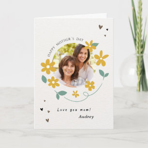 Tarjeta Personalizado Día de la Madre de fotografía ama a 