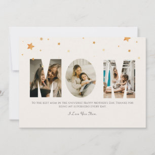 Tarjeta Personalizado Día de la Madre de fotografía ama a 