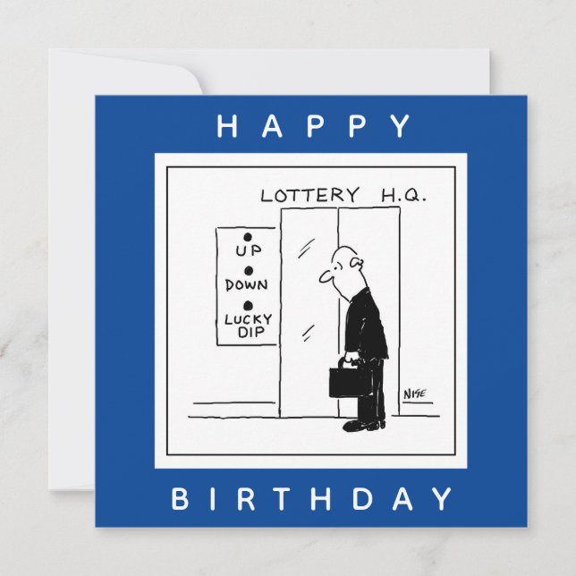 Tarjeta Personalizado divertida de la Lotería Elección del (Anverso)