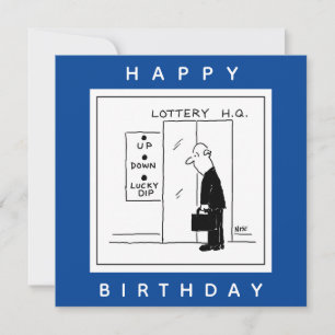 Tarjeta Personalizado divertida de la Lotería Elección del