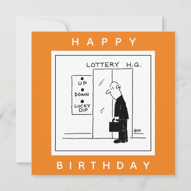 Tarjeta Personalizado divertida de la Lotería Elección del (Anverso)