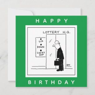 Tarjeta Personalizado divertida de la Lotería Elección del