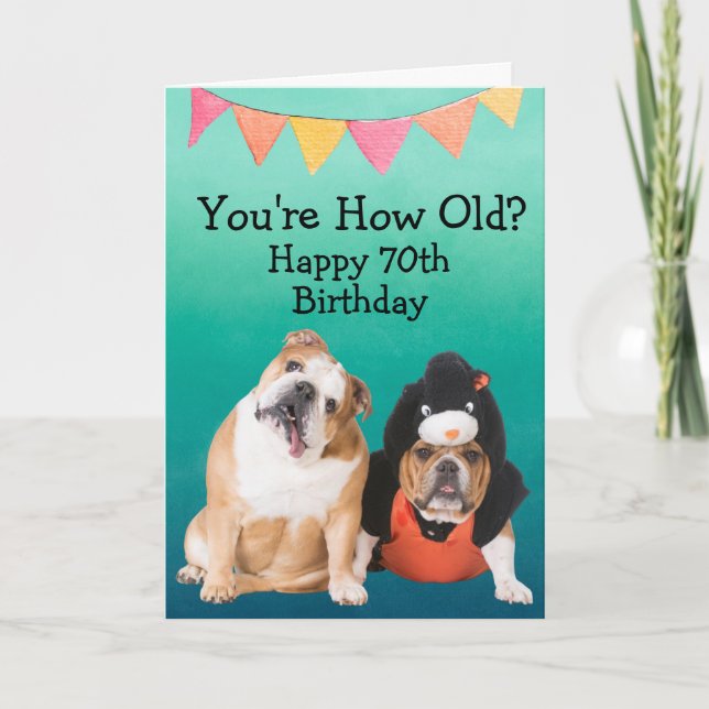 Tarjeta Personalizado divertido cumpleaños 70 de tu tarjet (Anverso)