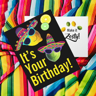 Tarjeta Personalizado Divertido Limón Lima