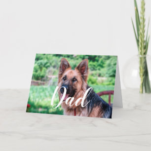 Tarjeta Personalizado Dog Dad Funny Photo Happy Fathers Da