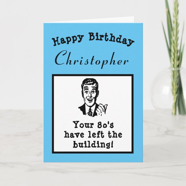 Tarjeta Personalizado el 90 aniversario de The Hill Funny (Anverso)