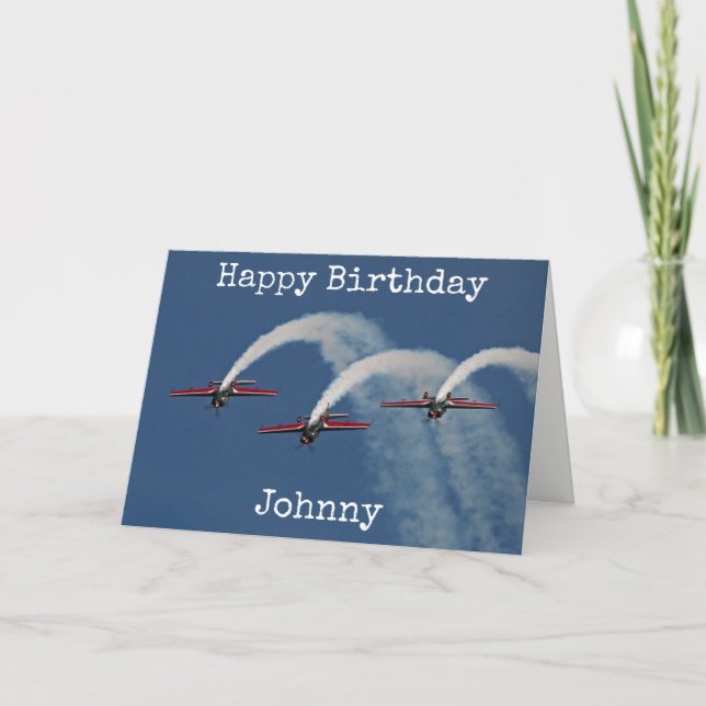 Tarjeta Personalizado el cumpleaños feliz de Falcons (Anverso)