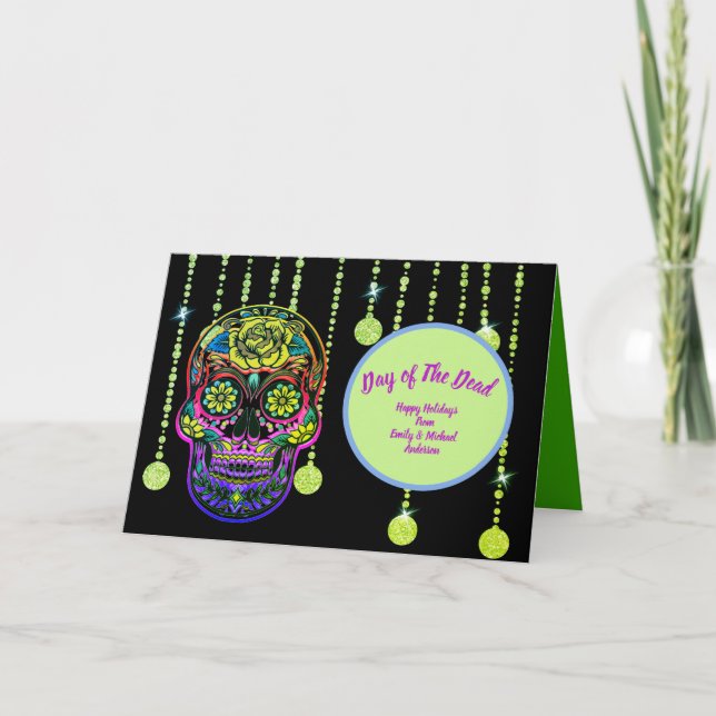 Tarjeta Personalizado el Día de los Muertos (Anverso)