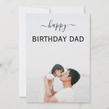 personalizado elegante foto feliz cumpleaños padre