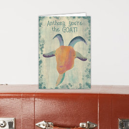 Tarjeta Personalizado eres el cumpleaños de GOAT